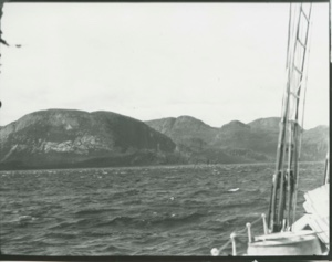Image: Approaching camp at Anetalak Bay